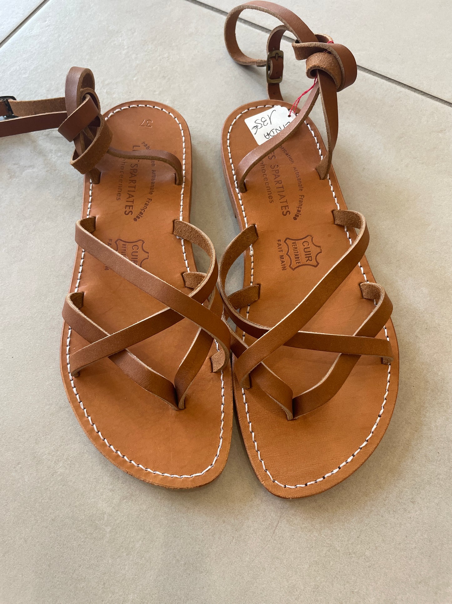 Spartiates 100% cuir