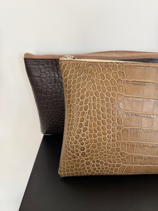 Pochette en cuir