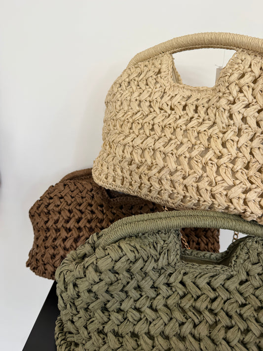 POCHETTES EN RAPHIA